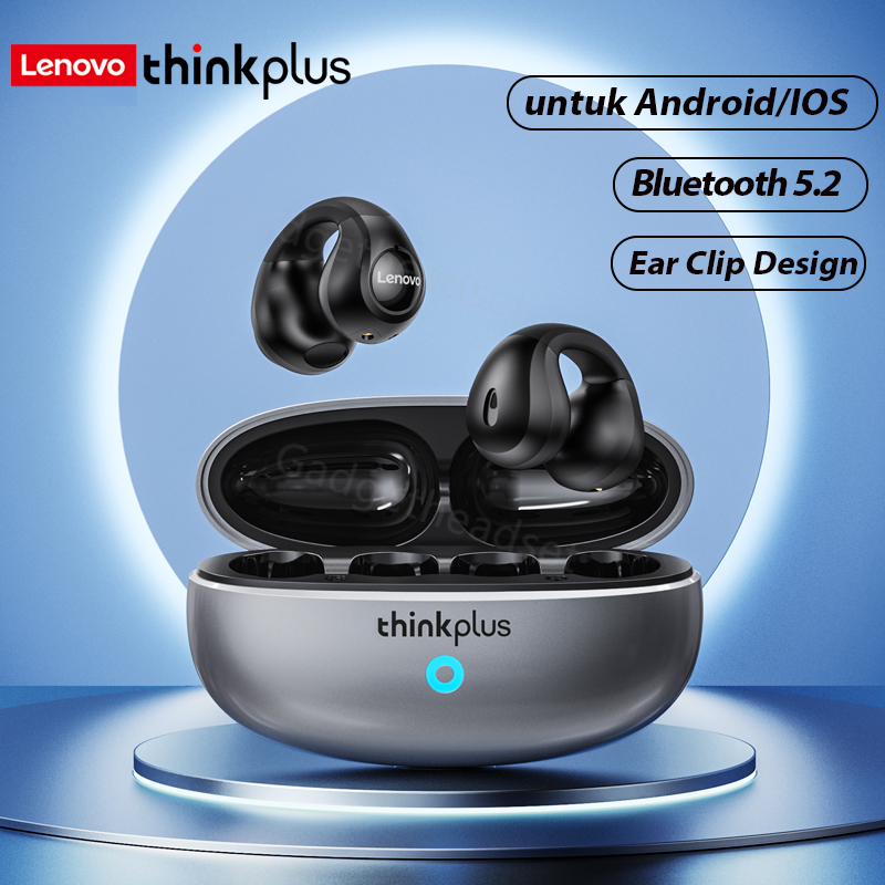 Lenovo Thinkplus XT83II Headset Bluetooth 5.3 Klip Telinga TWS Earphone untuk Android/IOS 100% Ori Dengan Mikrofon