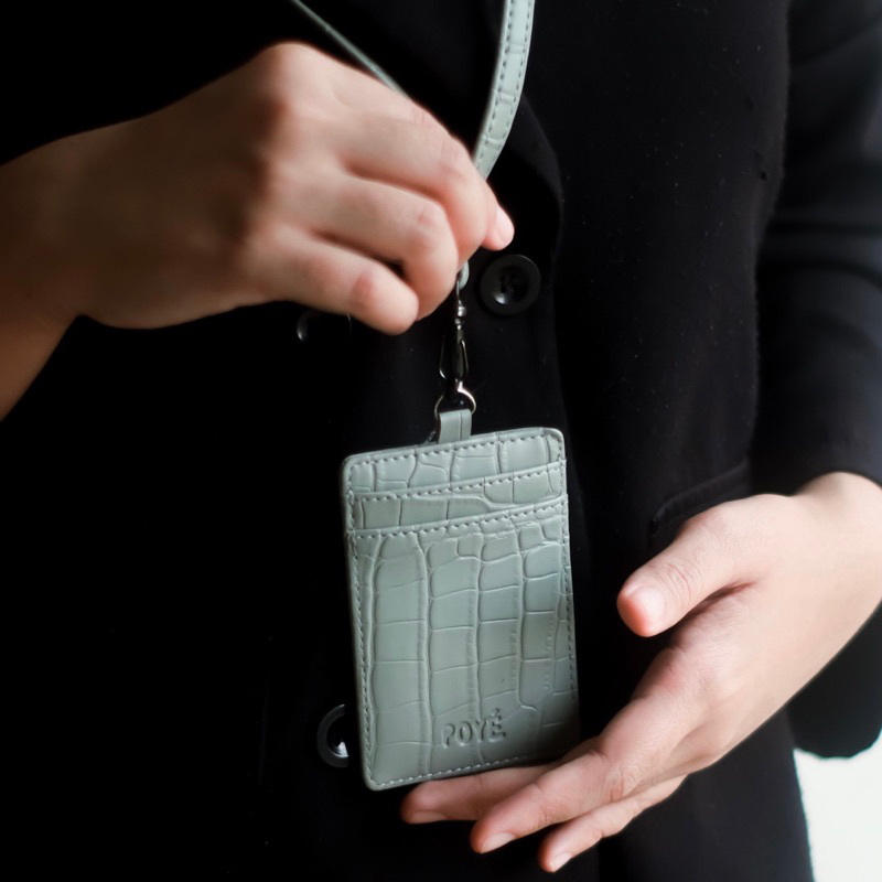 

H7Y Loopy Lanyard ID Card Holder Name Tag / Lanyard Pria Wanita / Name Tag Croco/ Card Holder