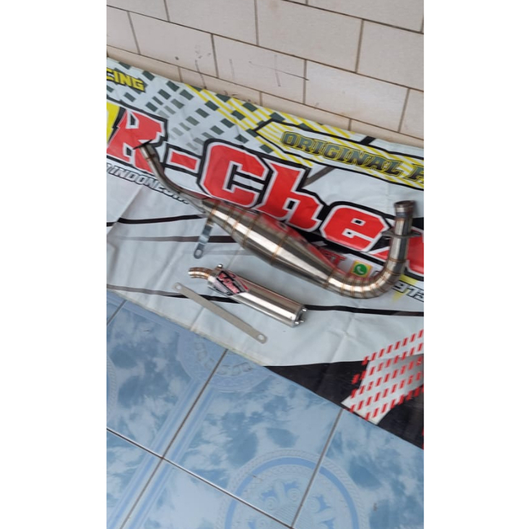 knalpot rx king rx spesial model ninja stinless kolong pdk repsol suara garing