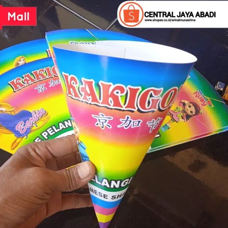 

100 LEMBAR KERTAS ES SALJU VIRAL | BUNGKUS KERTAS ES PELANGI PRODUK TERBARU | KEMASAN ES KAKIGORI BAHAN IVORY PUTIH HIGH QUALITY | CONTONG ES SERUT | ARINA SHIVA GROUP 52