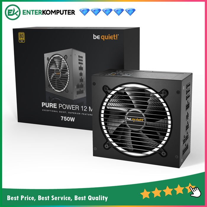 be quiet! PURE POWER 12 M 750W - Fully Modular - PCIe 5.0 - 80+ Gold