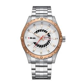 JAM TANGAN PRIA TERBARU STAINLISS STEEL VIRAL ORIGINAL V-8609 TAHAN AIR ANTI AIR