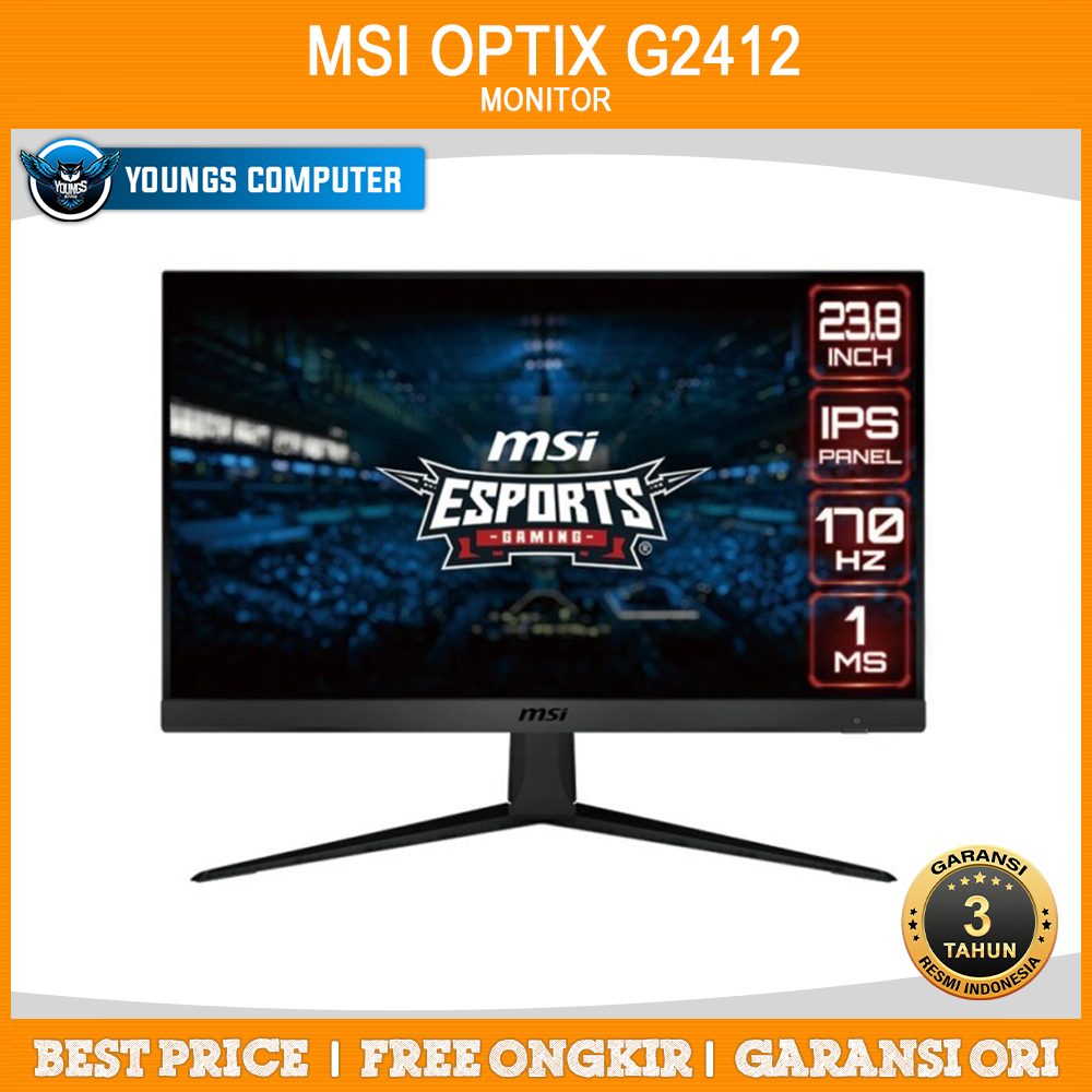 MONITOR MSI OPTIX G2412 | Gaming Monitor 24&quot; IPS 170Hz 1ms