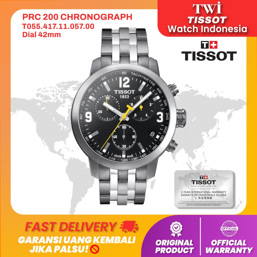 Jam Tangan Pria Tissot T055.417.11.057.00 PRC 200 Chronograph