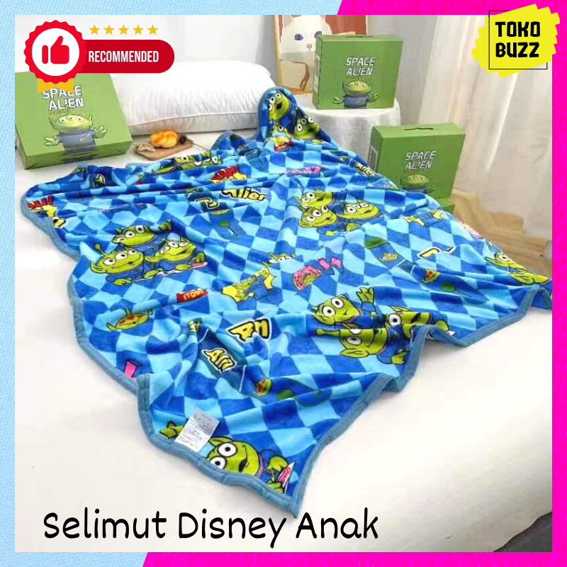 SELIMUT BULU HALUS SELIMUT KARAKTER ANAK Lembut Motif  Kartun Lucu PREMIUM HIGH QUALITY