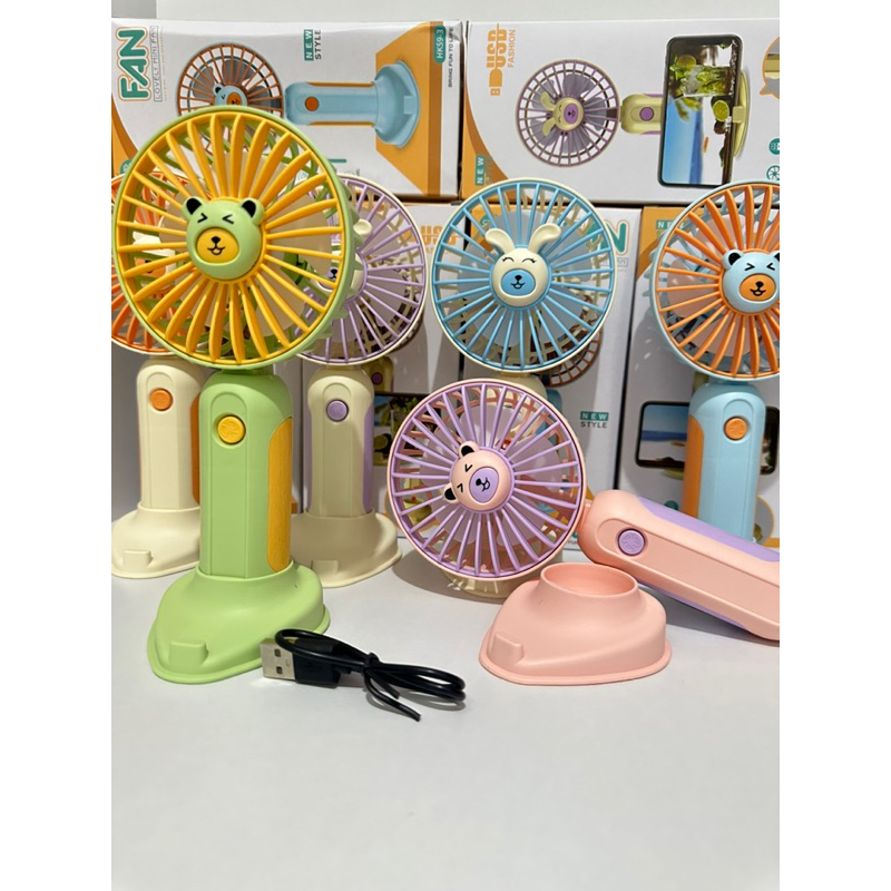 NEW!!! Mini Fan Portable Usb / kipas angin mini lucu karakter / mini fan genggam tangan