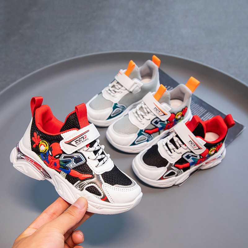 668 IMPORT Sepatu Anak Laki-Laki Casual Premium Sneakers Anak Cowok Karakter Spiderman Ukuran 26-32