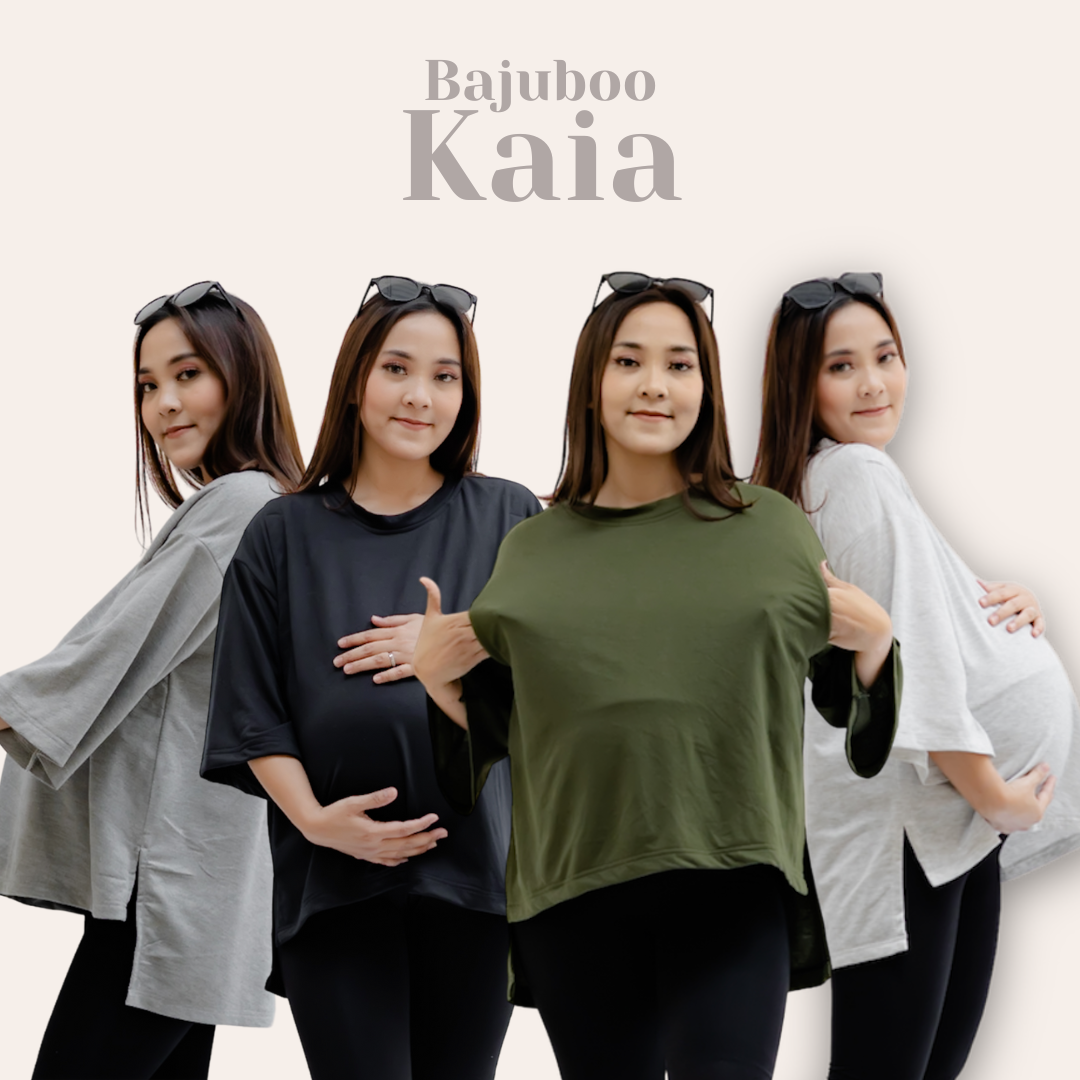 Bajuboo Kaia - Atasan Oversize Busui &amp; Bumil Friendly Nursing Wear