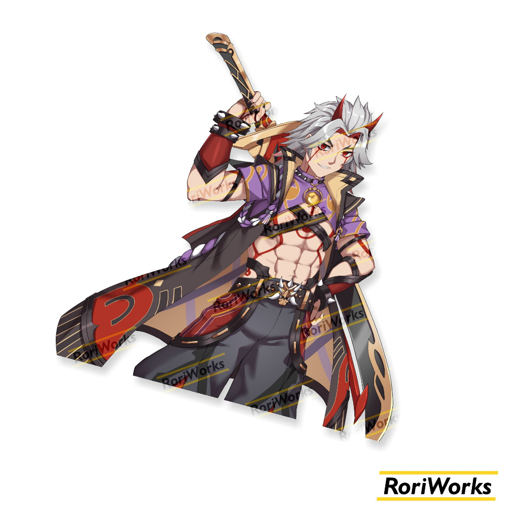 Stiker Kiss cut - Itto Arataki | Genshin Impact