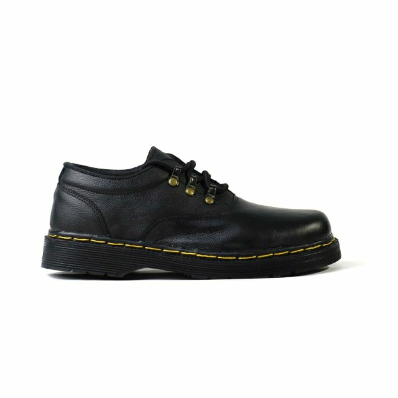 MARLEYS Sepatu Formal Pria Kulit Asli Pantofel Docmart Semi Boots Casual