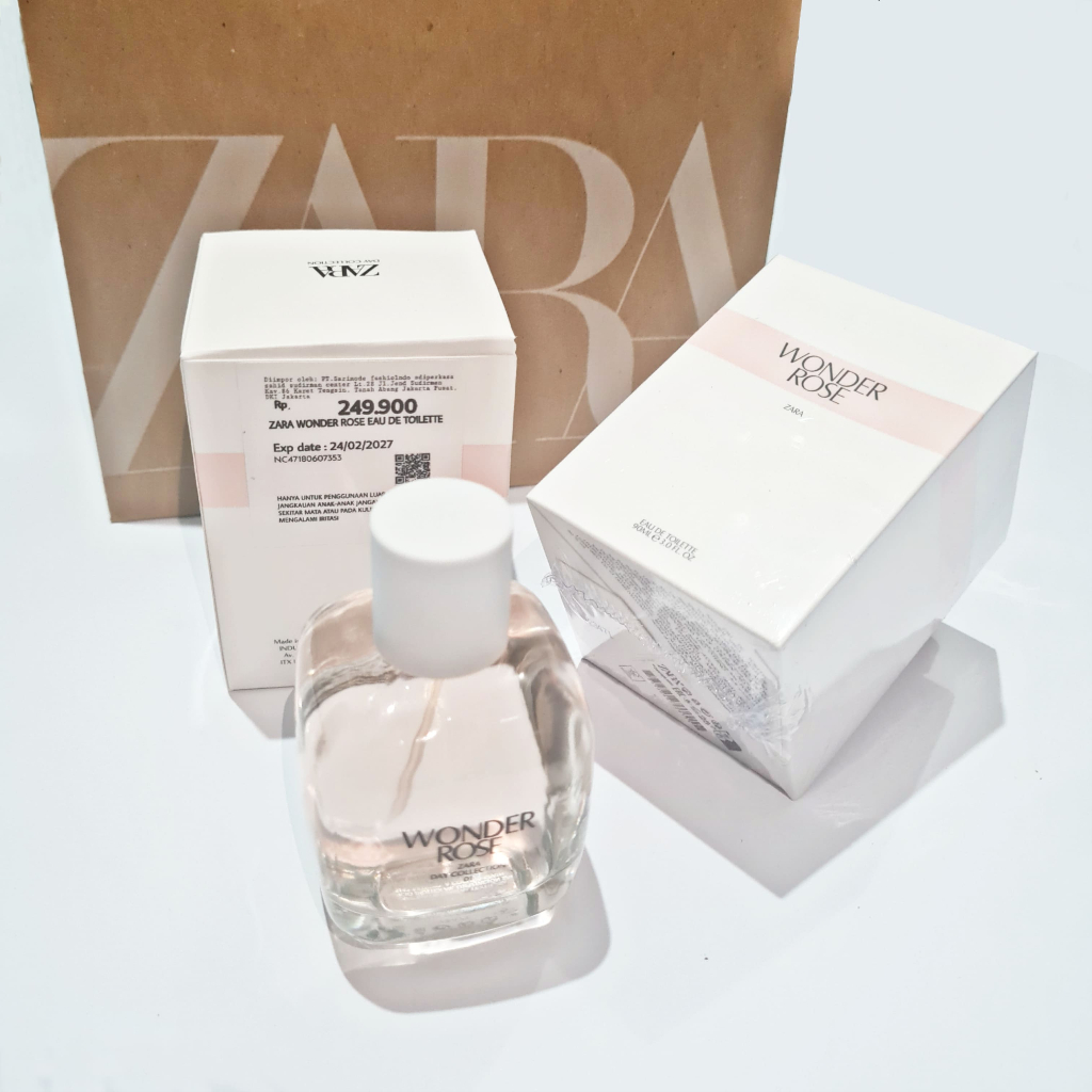 Parfum Zara Wonderose Original / Zara EDT Parfum 90 ML