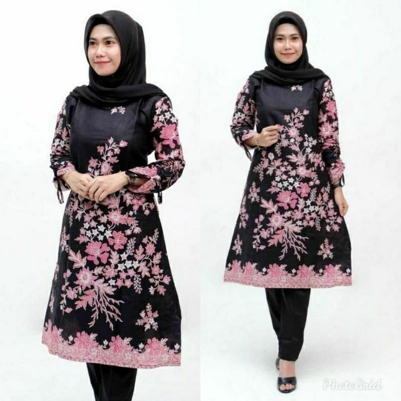 Tunik Batik Dress Cibulan Sakura Cendrawasih Merak