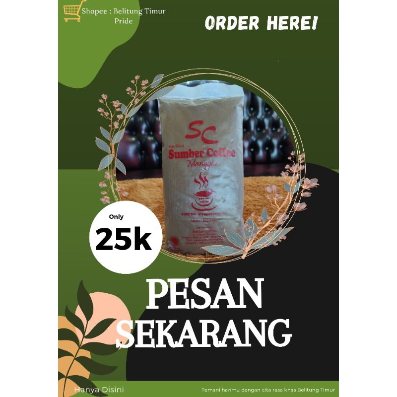 

Kopi Manggar Belitung Timur Sumber Coffe 250 gram