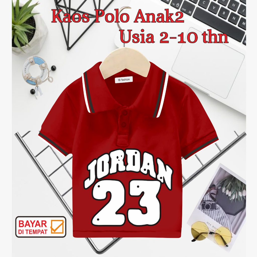 ((IB))KAOS ANAK2 KERAH POLO/JORDAN DIGITAL SABLON