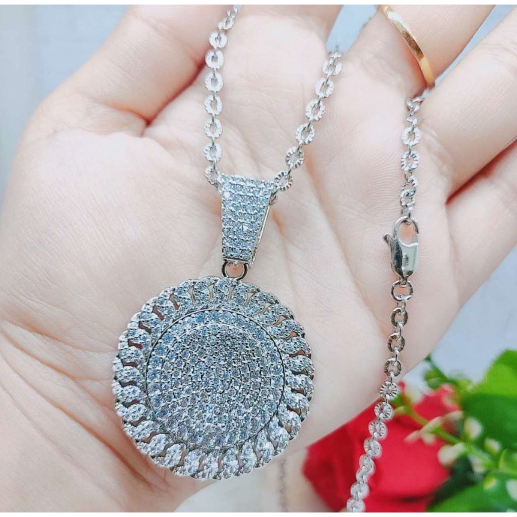 Kalung Xuping Permata Full Lapis Emas Perhiasan Fashion R127