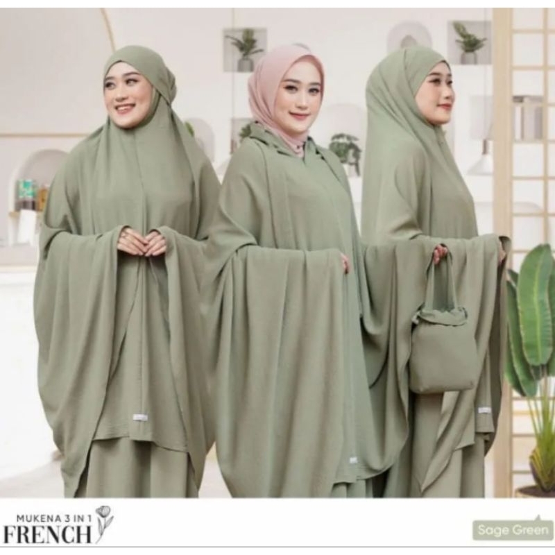 mukenah kringkel 3 in 1 terbaru dan terlaris/mukenah dewasa