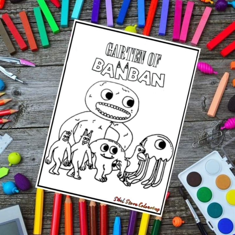 

Tk1- Kertas Mewarnai Anak Tema Garten Of Banban V3 (10 Lembar Gambar)