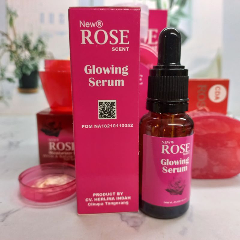 (BPOM) Paket Rose 4in1 New//sabun cda rose,toner rose,serum rose,cream rose natural