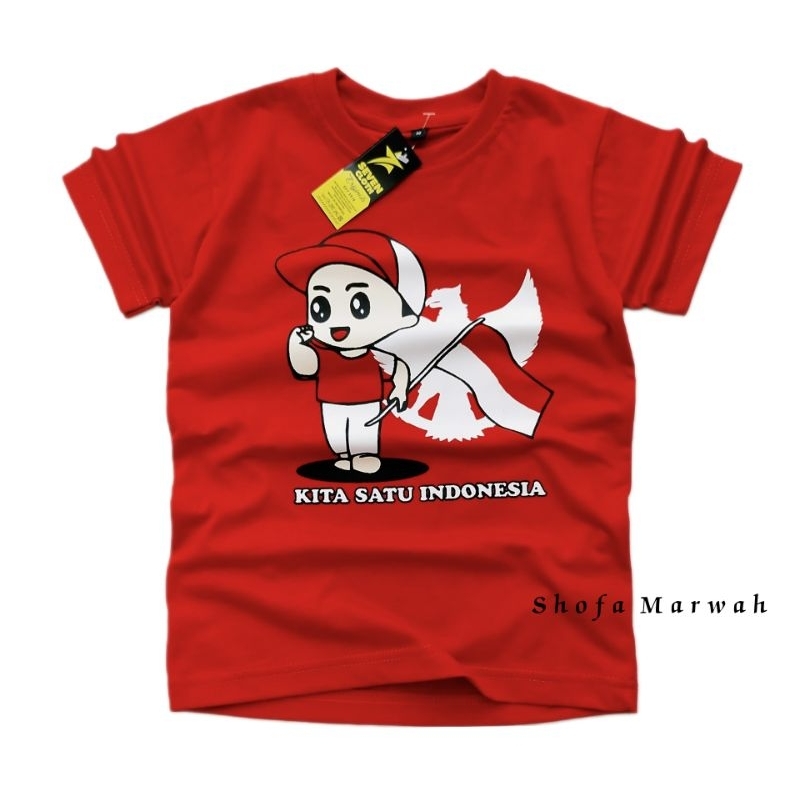 KAOS KEMERDEKAAN ANAK LAKI LAKI TERLARIS