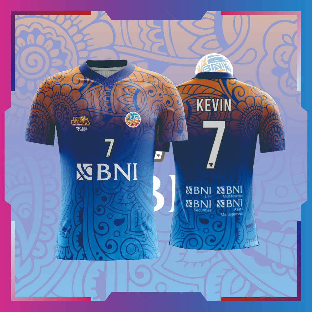 JERSEY PROLIGA Jakarta BNI 46 CUSTOM (FREE DESAIN) VOLLY, FUTSAL, BASKET, PANAHAN, ESPORT, FULL PRIN