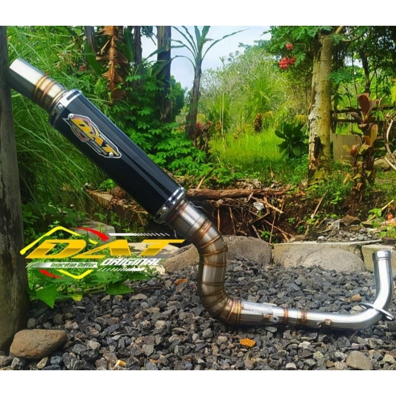 knalpot mio,beat,vario 155cc_200cc tipe leheran roll bending original DAT