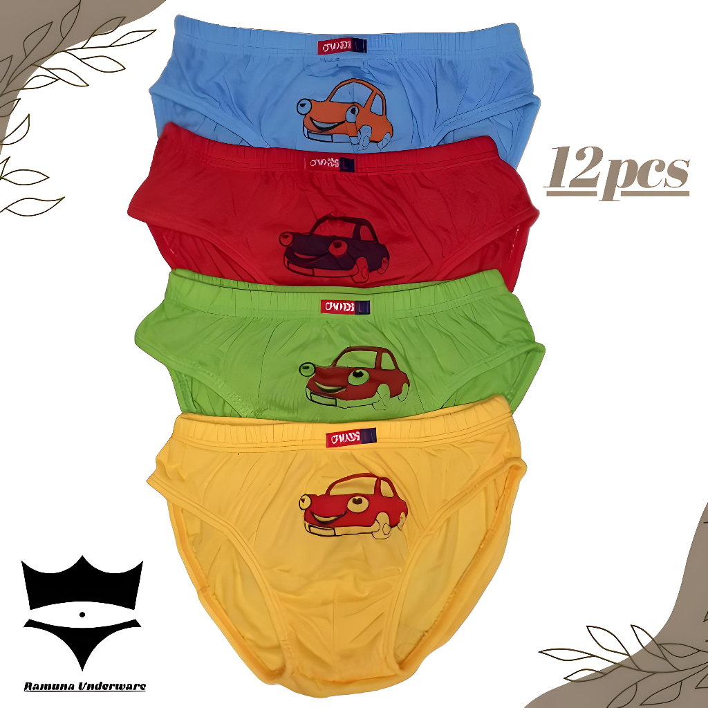 12pcs Celana Dalam Anak Laki Laki CPMKIDS / Celana Dalam Anak Cowok / CD Anak Laki / Grosir Celana D