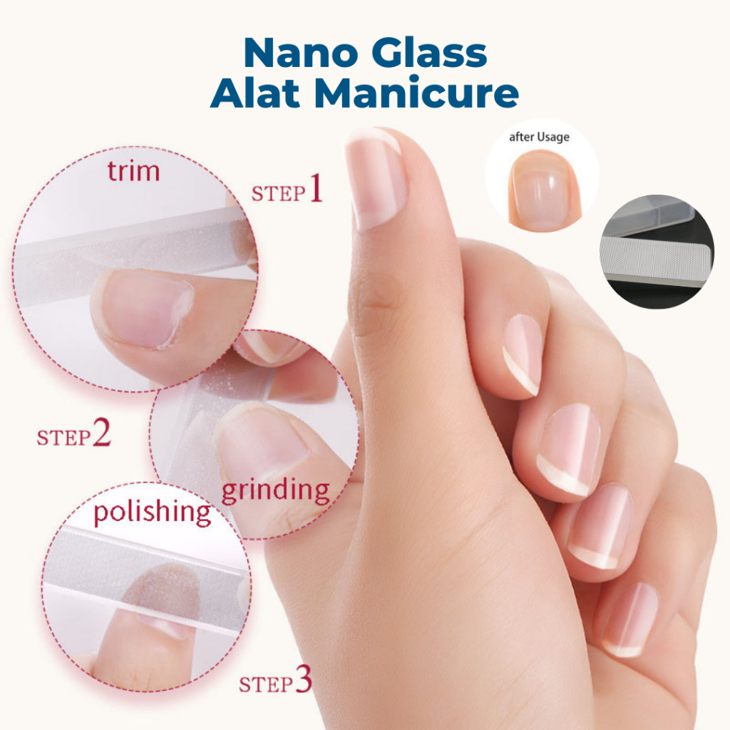 Nail Buffer 7 Sisi Kikir Pengasahan Pengilap Pengasah Asahan Kuku Manicure Manikur