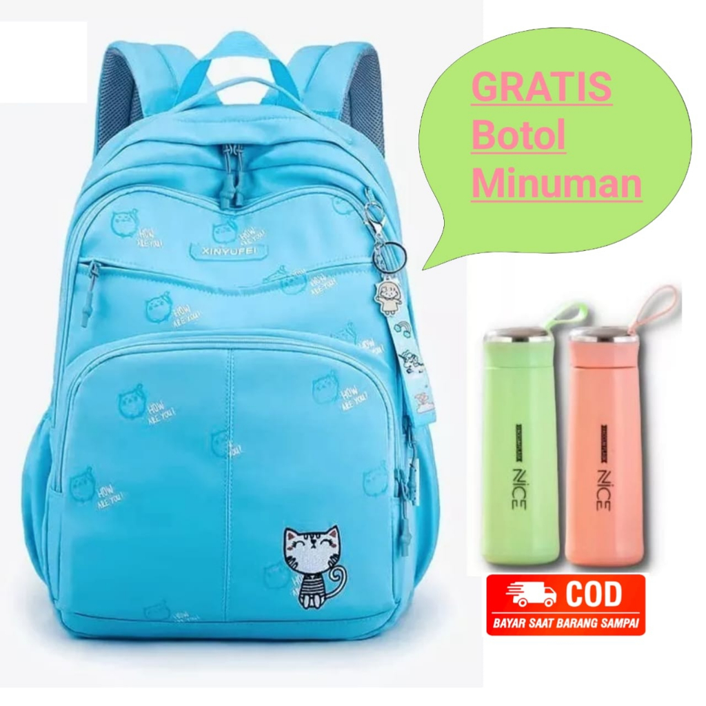 KS_Tas Ransel Sekolah Remaja Perempuan Ransel Premium