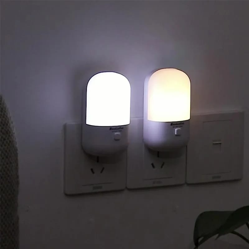 Lampu Tidur Lampu Malam || Led Night Light || Lampu Mini Hemat Energy 2Warna Putih Dan Kuning