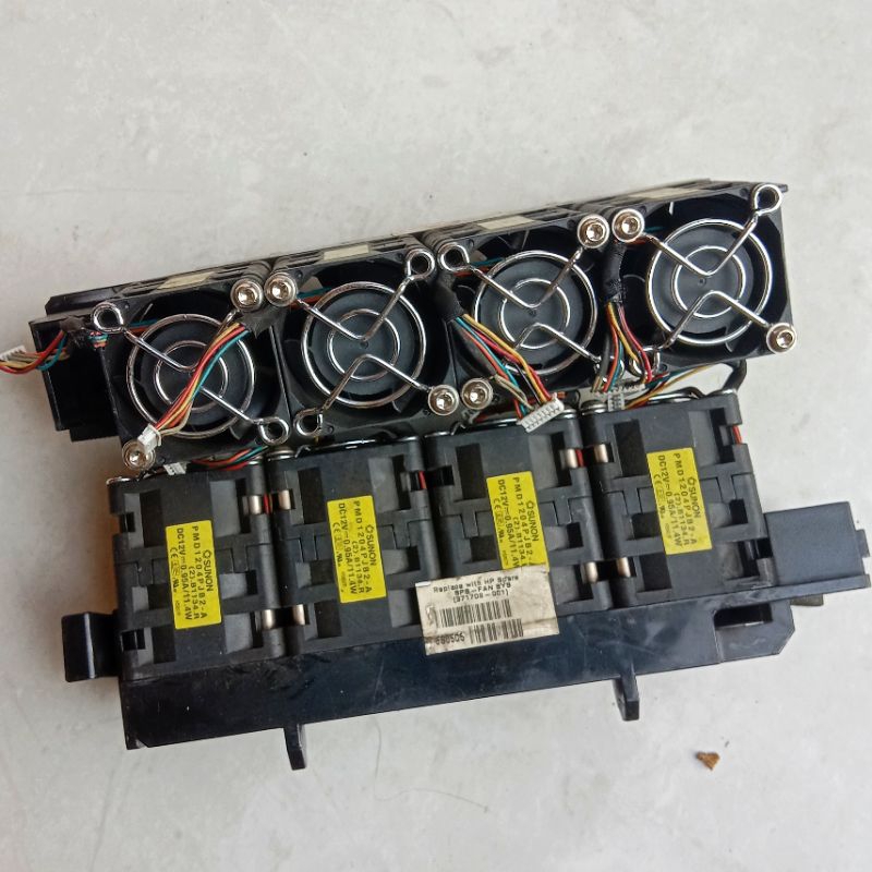 kipas high speed 4x4 dobel isi 4 dc 12v 0.95a