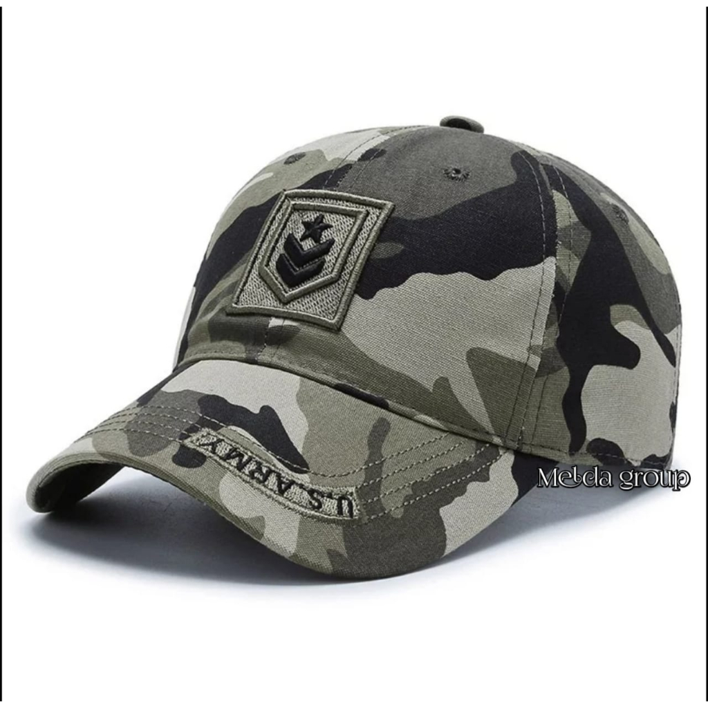 Terbaru!! Topi Baseball Import Premium Usa Army Camo Trendy/Topi Pria Wanita Outdoor Kekinian COD