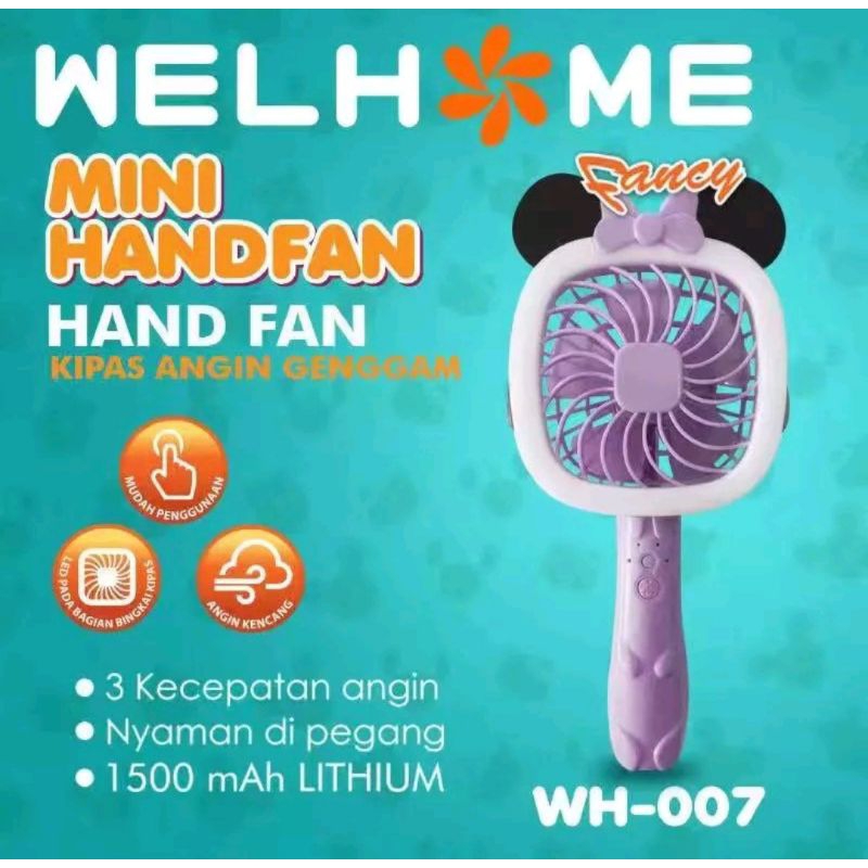 Kipas Tangan/Handfan Berkualitas Tahan Lama Welhome SNI