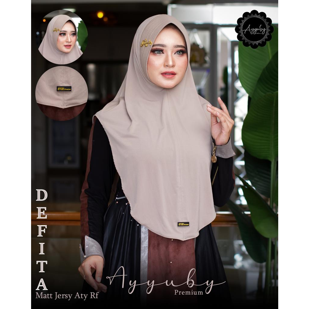 Jilbab Khimar Bergo Instan Devita Original Ayyuby