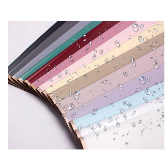 Flower Wrapping Paper Varian List Gold Line Emas Kertas Buket Bunga Cellophane Florist Goldline Kertas Kado
