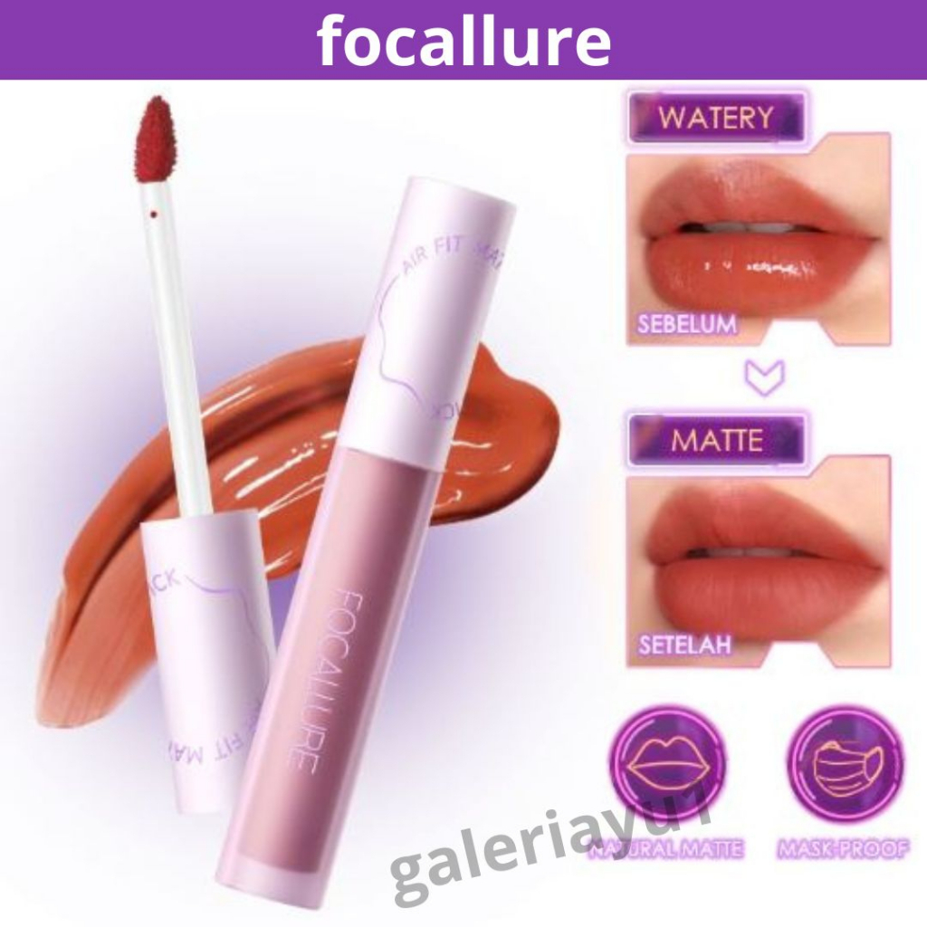 Focallure Lip Tint Matte Tahan Lama Lipstik SwitchMode