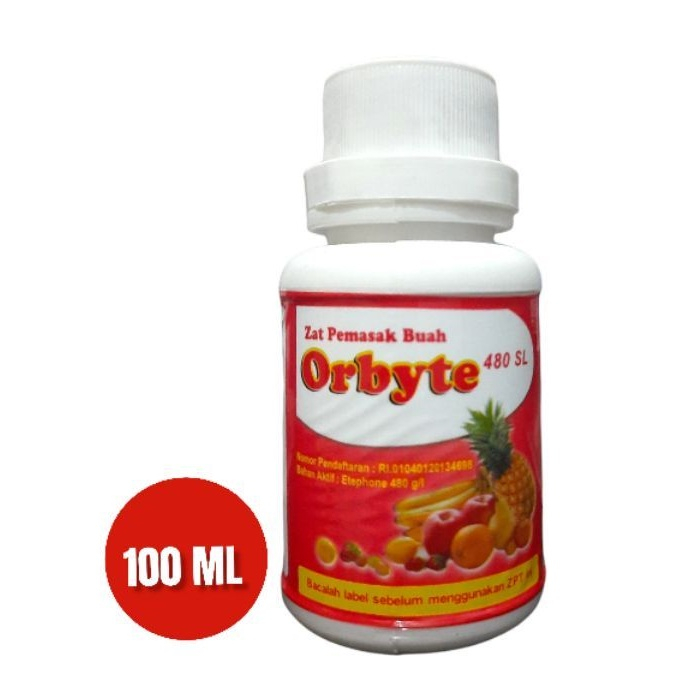 

Orbyte 480 SL 100 ml ZPT Etefon Zat Pematang Buah Naga Nanas Pematangan Pisang Karbit Percepat Kematangan Pepaya