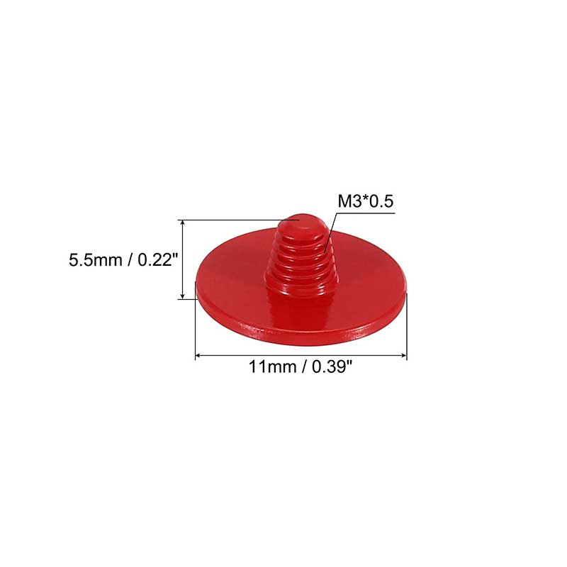 Soft Shutter Release Button Hitam/Merah for Fuji, Leica, Minolta, etc NSKR