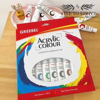 

GREEBEL ACRYLIC COLOUR / CAT AKRILIK / PERALATAN MELUKIS ISI 18 dan 24 -B7