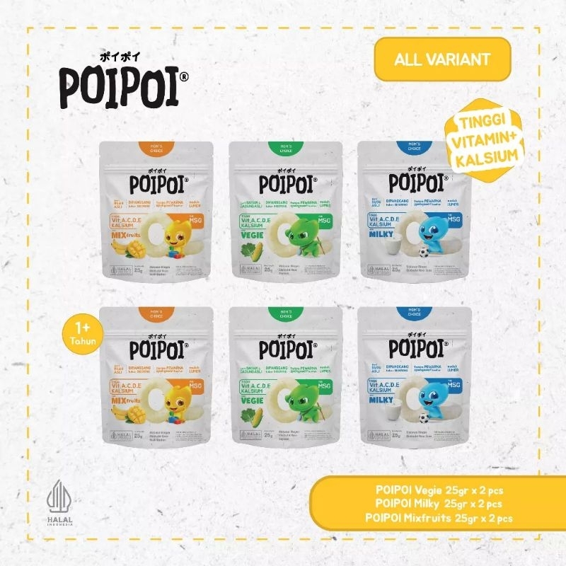 

POIPOI Snack Bervitamin 25gr