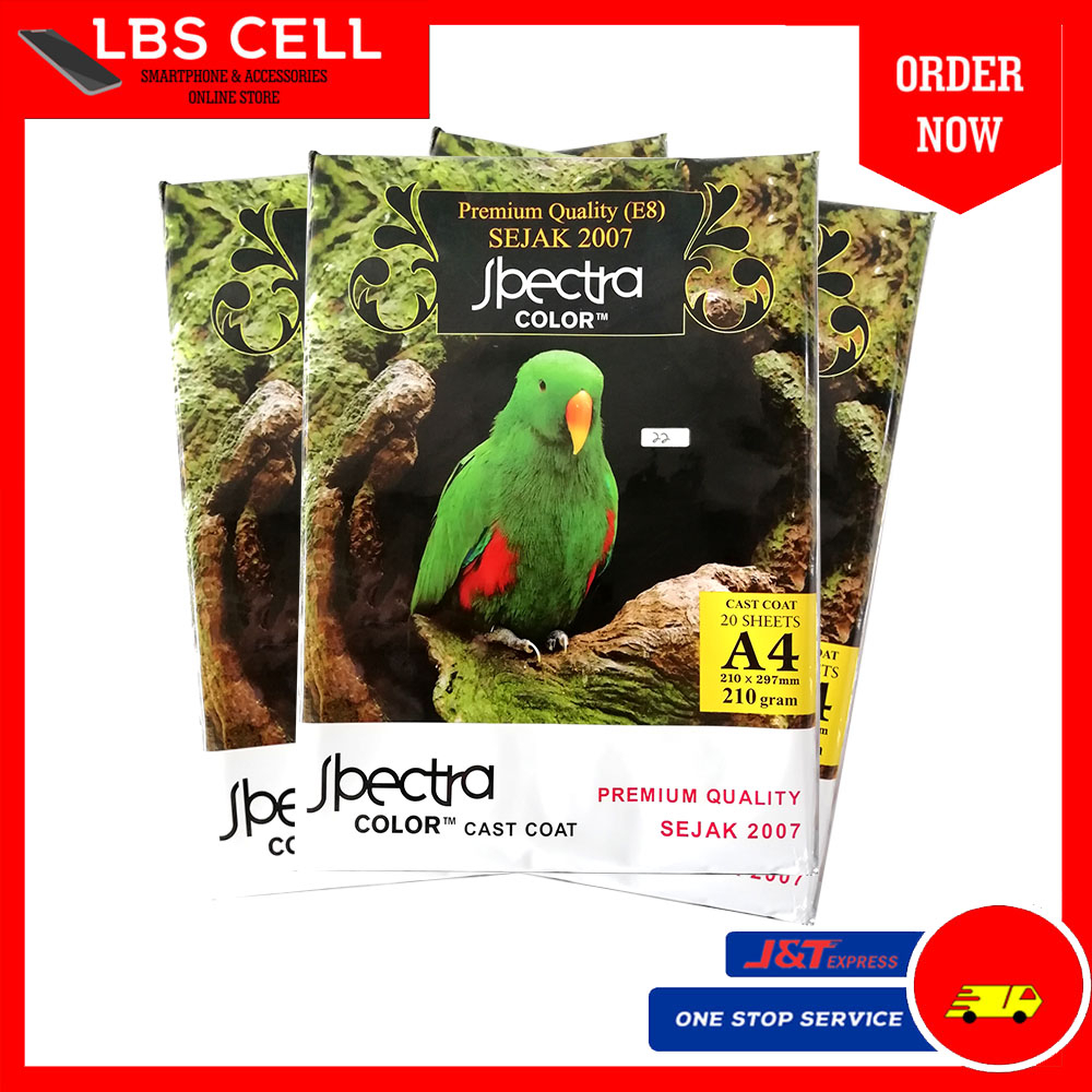 

Paper Foto / Kertas Foto Spectra Glossy A4 210 x 297mm 210 gram