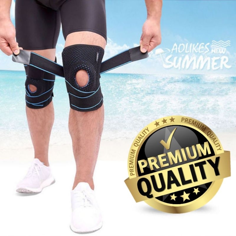 Penyangga Lutut - Deker Lutut - Pelindung lutut - kneepad - sepeda - volly