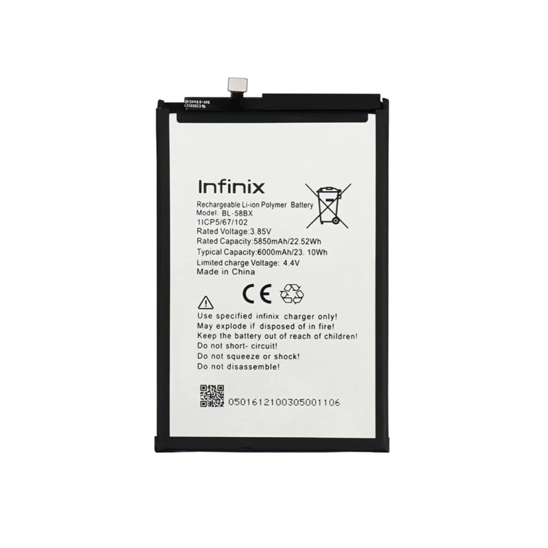 BL-58BX / BATERAI INFINIX HOT 9 PLAY / HOT 10 PLAY / HOT 10S / X680 / X688 / X689 - ORI