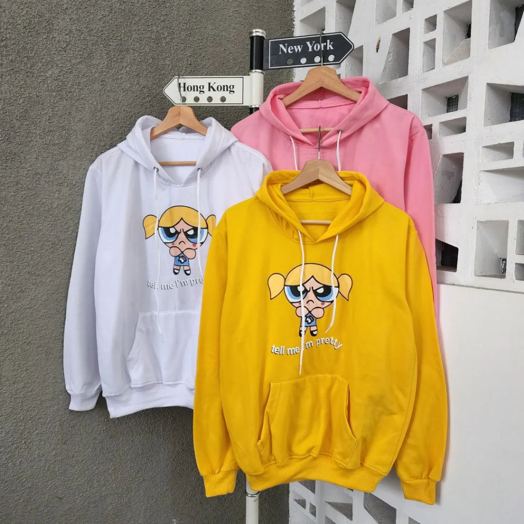 HOODIE WANITA TELL ME PRETTY LD 95 -120 CM BAHAN FLACE JACKET WANITA KOREAN STYLE SWEATER WANITA OVERSIZE HOODIE WANITA TERBARU 2023