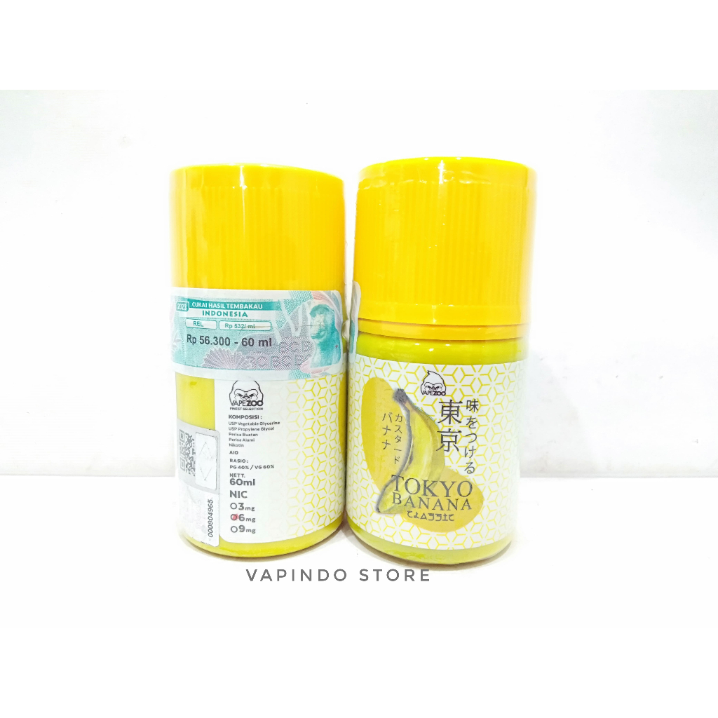 NIC 6MG TOKYO BANANA CLASSIC 60ML LIQUID VAPE