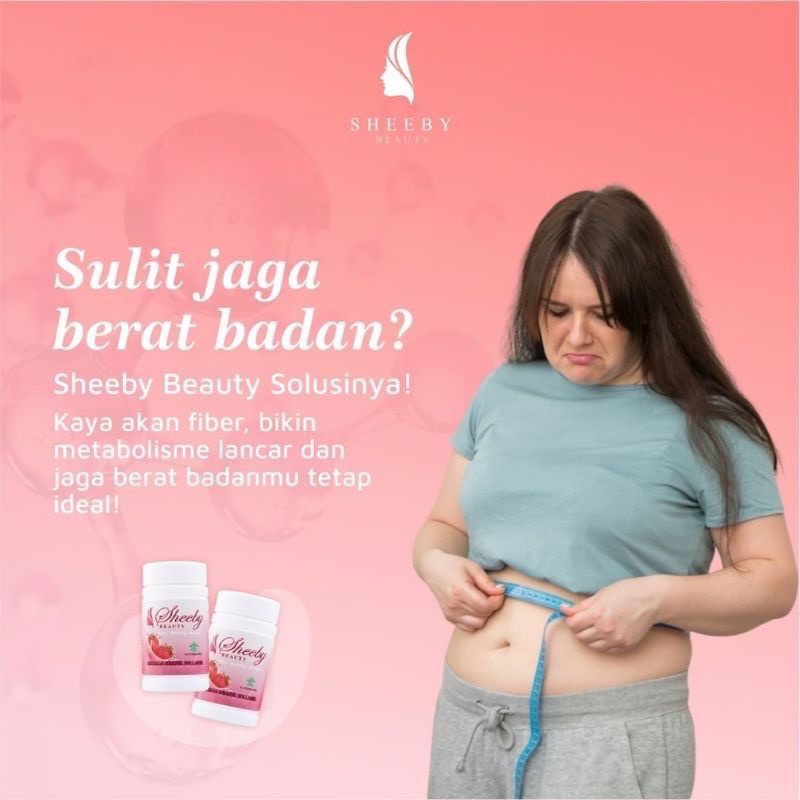 SHEEBY BEAUTY COLLAGEN MINUMAN SERBUK KEMASAAN BARU 50 GRAM ORI BPOM