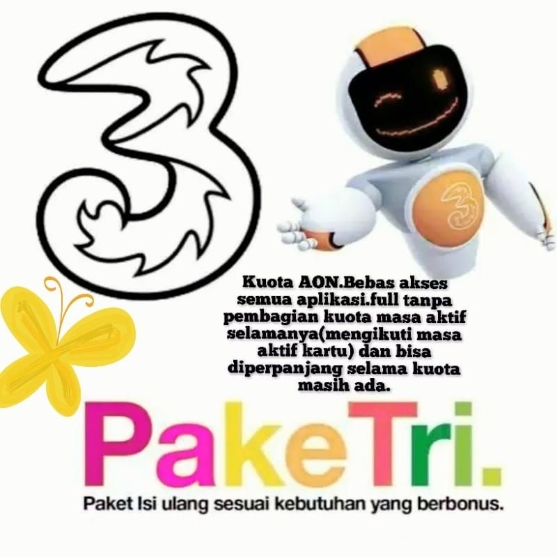 PAKET DATA 3 TRI AON