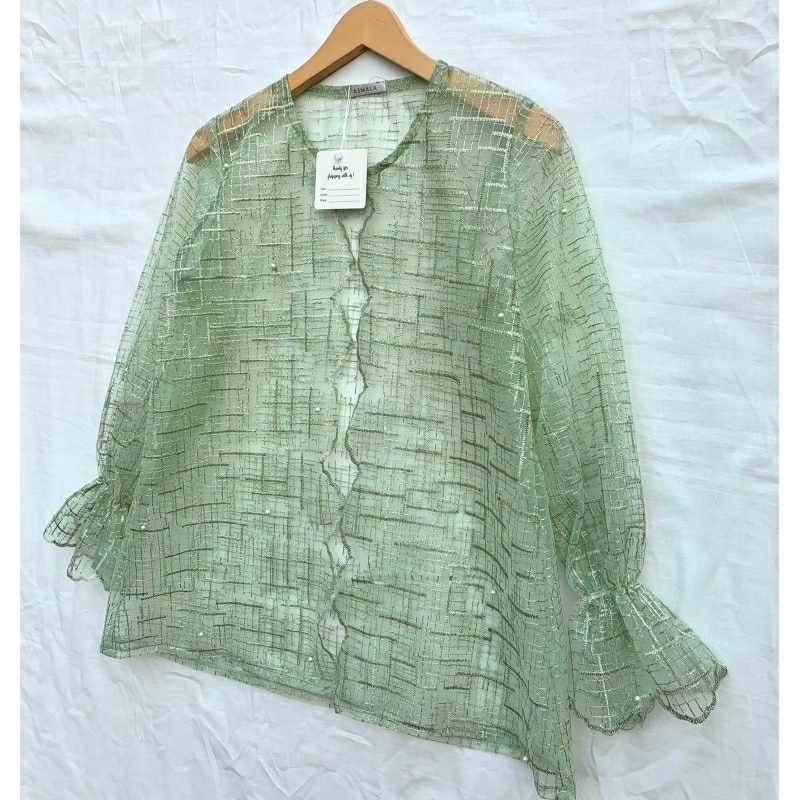 Long Outer Brokat ruffle / Outet brukat / outer tile / Ajmala