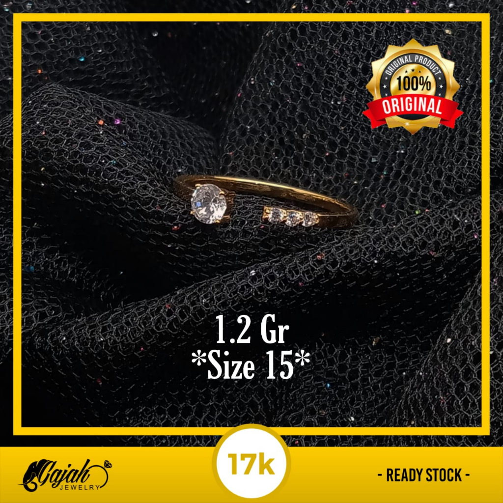 Cincin Emas 17K - 1.2 Gr Kadar 750 - 5122