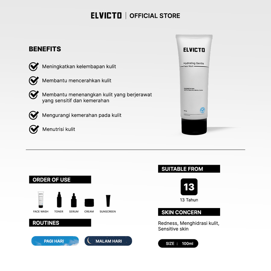 Elvicto Face Wash - All Variant (Satuan)