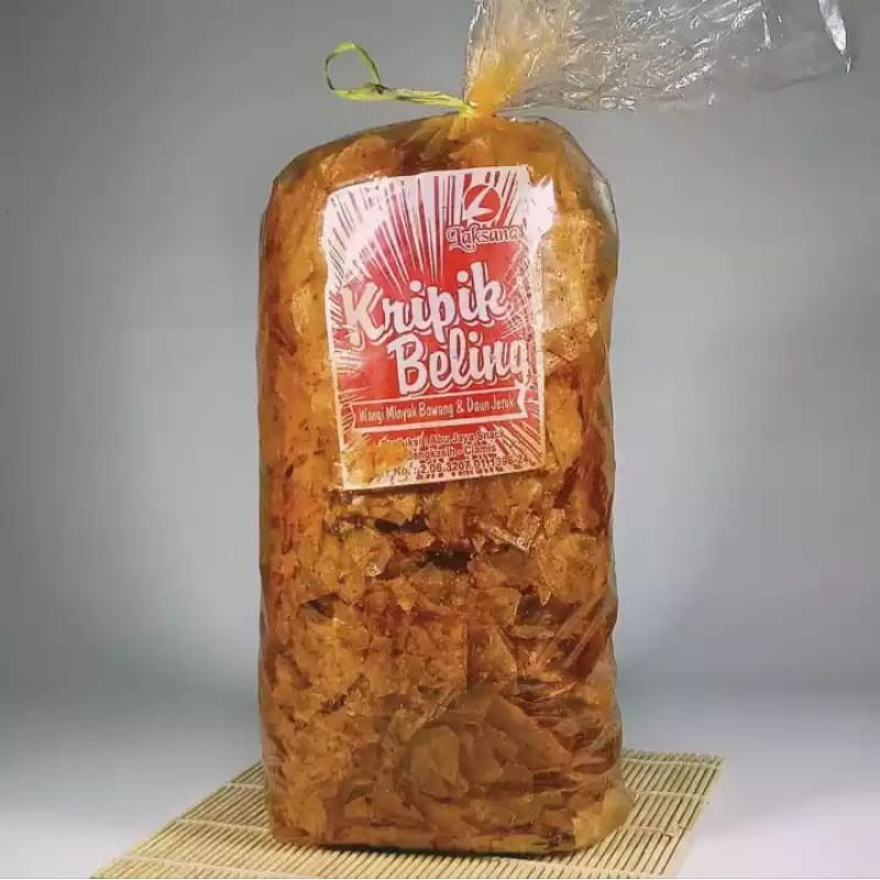 

Keripik Kaca 1kg Murah - Kripca Beledag 1 kg Extra Pedas Daun Jeruk / Kripik Beling Gurih / Kripca Pedas daun jeruk